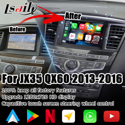 HD pantalla táctil multi dedo carplay android actualización automática para Infiniti QX60 JX35 2013-2016 IT06