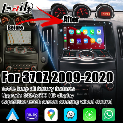 El duplicar auto androide carplay inalámbrico de la pantalla de la mejora de la pantalla de Nissan 370z IT06