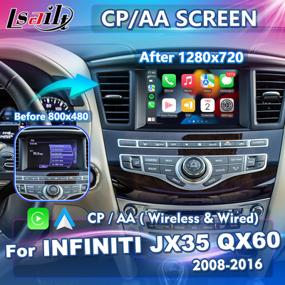 Infiniti JX35 QX60 8 pantalla auto inalámbrica del reemplazo de Carplay Android HD de la pulgada