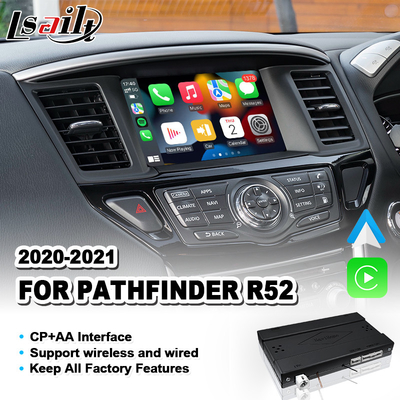 Interfaz auto inalámbrico de Carplay Android para la versión australiana de Nissan Pathfinder R52 2020-2021