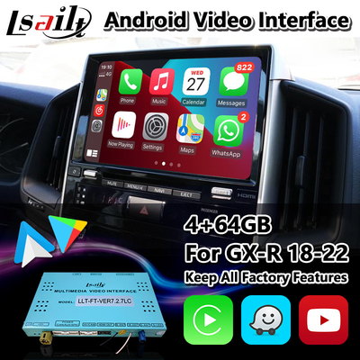 Interfaz de Lsailt Android Carplay para el Toyota Land Cruiser LC200 GX-R GXR 2018-2022