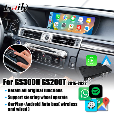 Interfaz inalámbrico de CarPlay para Lexus GS300h GS200t con el auto de Android, palanca de mando de la ayuda teledirigida