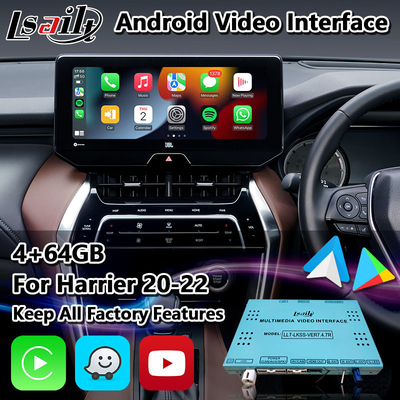 Lsailt 64GB Android Video Interface para Toyota Harrier Hybrid 2020-2023 con módulo de radio