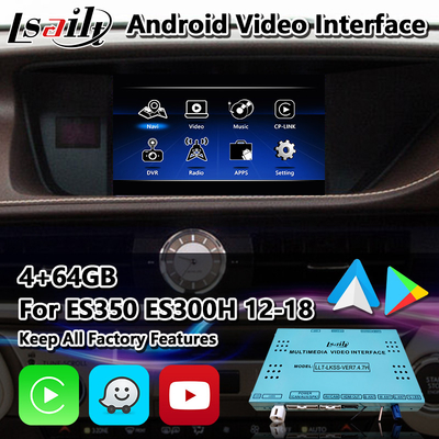 Interfaz video de Lsailt Android para Lexus ES 350 300h 250 control 2012-2018 del ratón 200 XV60