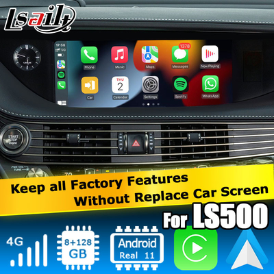Lexus LS500 LS500h actualización de Android 11 interfaz de video carplay 8+128GB mantener todas las características de fábrica