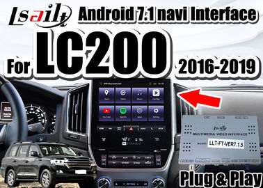 Interfaz auto de Lsailt Android para Land Cruiser 2016-2019 LC200 con CarPlay incorporado, YouTube, navegación GPS