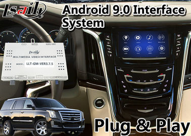 Interfaz video de la navegación GPS del coche de Android 9,0 para Cadillac Escalade con el indicador digital del sistema 2014-2020 LVDS de la SEÑAL