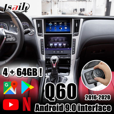 Lsailt 4GB CarPlay/interfaz auto de Android con el auto de Android, YouTube, Netflix, Yandex para Infiniti 2016 ahora Q50 Q60