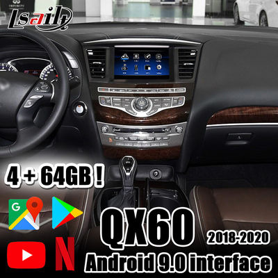Interfaz video de Lsailt PX6 4GB CarPlay&amp;Android con Netflix, YouTube, auto de Android para 2018 ahora Infiniti QX50 QX80 QX60