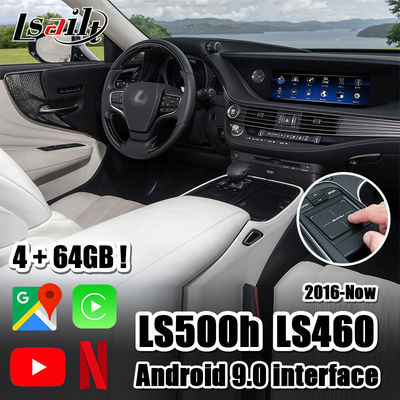 Caja del interfaz del vídeo de Lsailt Android 9,0 para Lexus ES LS GS RX LX 2013-21with CarPlay, Android LS600 auto LS460