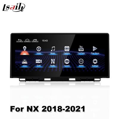 Lsailt navegación del coche de 10,25 pulgadas para la pantalla androide para el sistema de multimedias de los gps de Lexus NX NX300 NX300h 2018-2021