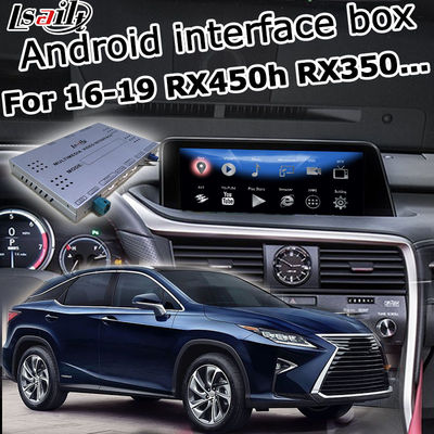 Caja carplay de la navegación de la versión 4GB RAM Android de RX350 RX450h Lexus Video Interface 16-19