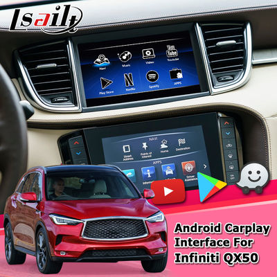 Interfaz video Infiniti QX50 2018 de la navegación de los Gps Android de la navegación de Carplay