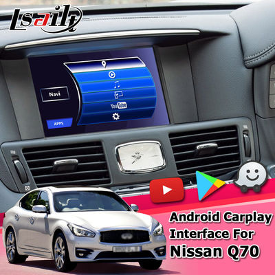 Interfaz auto de Carplay de la navegación de Android para Infiniti Q70/la ayuda YouTube de M25 M37 Fuga