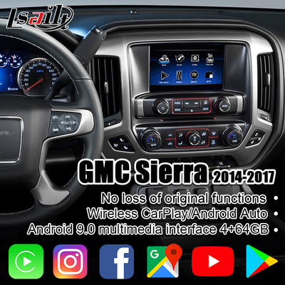 PX6 4GB CarPlay/interfaz de las multimedias de Android para GMC Sierra el Yukón con Multi-idiomas, mapa en línea de Google, NetFlix