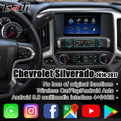 Interfaz de las multimedias de 4GB Lsailt Carplay para Chevrolet Silverado Tahoe MyLink