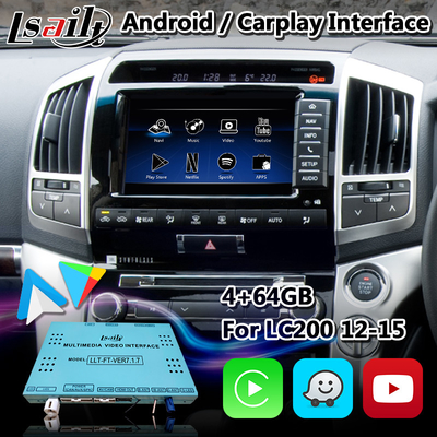 Interfaz video de Lsailt Android para el Toyota Land Cruiser 200 V8 LC200 2012-2015