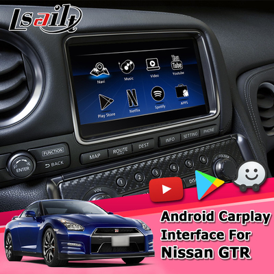 Navegación Nissan GT-R auto androide carplay inalámbrico R35 de Android
