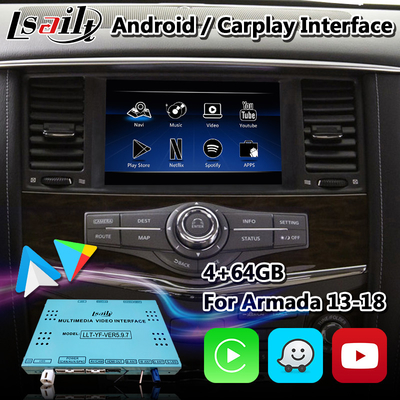 Interfaz multimedia Android Lsailt para Nissan Armada Patrol Y62 con Carplay inalámbrico