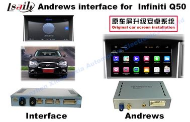 Voltaje 2015 o 2016 de funcionamiento del interfaz 9-12v del coche de Infiniti Q50 Android
