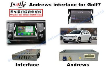 Interfaz auto de Android del vehículo de VW GOLF7 MIB2 con DVD lleno del tacto