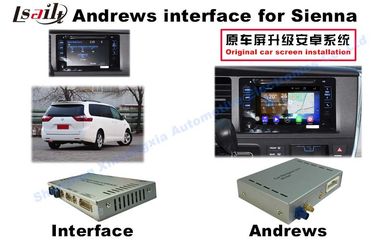 Interfaz auto 3 de Android de la tierra de Siena - interfaz video de la navegación del camino