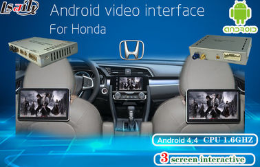 Navegación video de Android del interfaz de las multimedias de Honda, exhibición del reposacabezas, teléfono móvil Mirrorlink