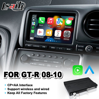 Interfaz auto de Lsailt Android Carplay para Nissan GT-r GTR R35 Nismo 2008-2010