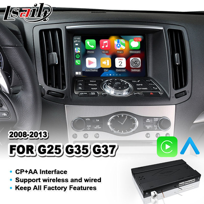 Interfaz inalámbrica de Android Auto Carplay para Infiniti G25 G35 G37 Skyline 370GT 350GT (V36) Año 2008-2013