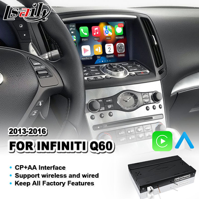 Lsailt Android Auto CP AA OEM Integración Interfaz de Carplay para el Infiniti Q60 2013-2016