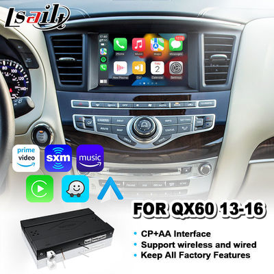 Interfaz automática inalámbrica Carplay Android Lsailt para Infiniti QX60 2013-2016