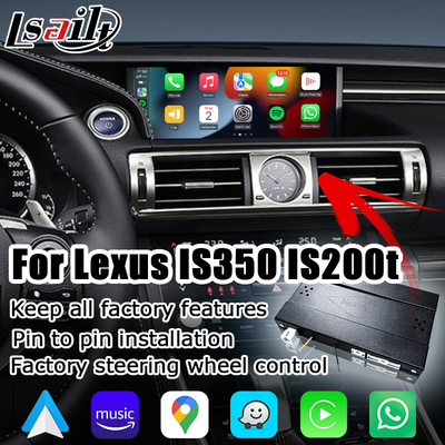 Lexus IS350 IS200t IS300 IS300h inalámbrico caprlay android auto box screen mirroring