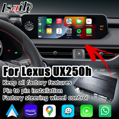 Pantalla auto androide carplay inalámbrica de Lexus UX200 UX350h que duplica medios multi