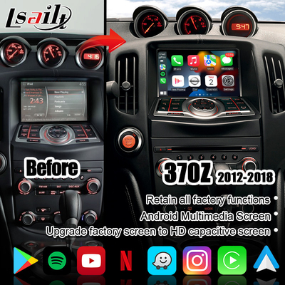 Pantalla de las multimedias del coche para la exhibición del reemplazo del pionero 2012-2018 HD de la patrulla de Nissan 370Z