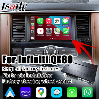 Solución carplay inalámbrica auto Australia compatible de la mejora de Android del estilo del OEM de Infiniti QX80