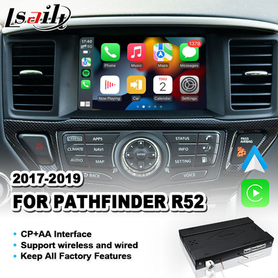 Integración de automóviles Interfaz inalámbrica Android Auto Carplay para 2017-2019 Nissan Pathfinder R52