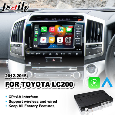 Interfaz auto inalámbrico de Toyota Carplay Android para Land Cruiser 200 V8 LC200 2012-2015