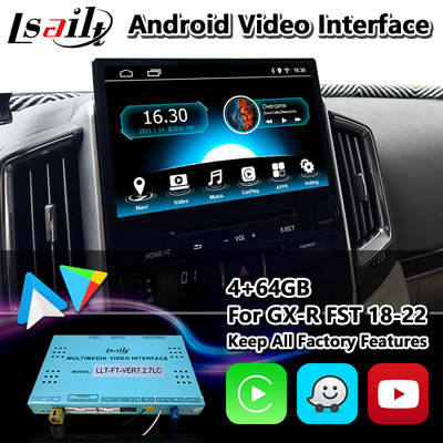 Interfaz de Android Carplay de la radio del anfitrión del Toyota Land Cruiser LC200 GXR GX-R 2018-2022 FST por Lsailt