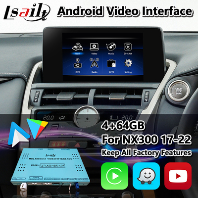 Interfaz de Lsailt Android Carplay para el nuevo panel táctil 2017-2021 de Lexus NX300 NX 300
