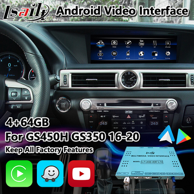 Interfaz de vídeo de Lexus para el GS350 GS200t GS300h GS450h AWD F Sport 2016-2020