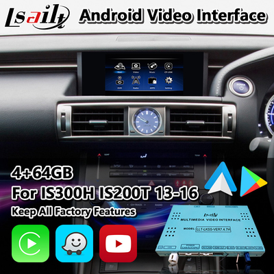 Interfaz multimedia para Android para Lexus IS 300h 250 350 200t 300 AWD F Sport XE30 2013-2016