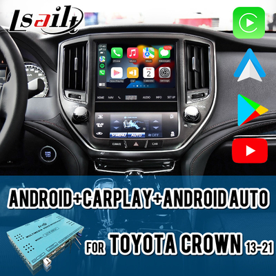 Interfaz de vídeo multimedia Android para Toyota Crown, sin instalación de daños, con YouTube, NetFlix