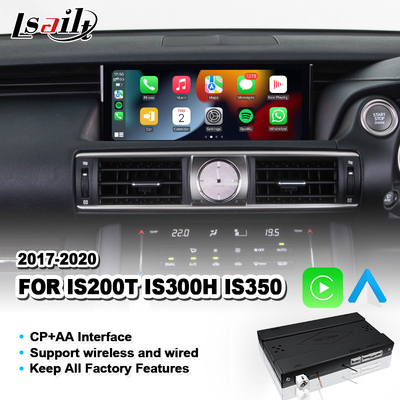 Interfaz inalámbrica de Android Auto Carplay para Lexus IS200T IS300H IS350 F Sport IS 200T Control del ratón 2017-2020