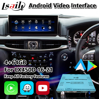 Interfaz de vídeo de Android Carplay para Lexus LX 450d 570 570s VDJ200 J200 2016-2021