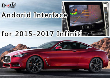 Interfaz auto 2015-2017 de Infiniti Android + caja de la navegación de Android con Mirrorlink incorporado, WIFI incorporado