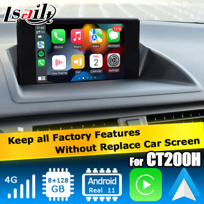 Interfaz de video Lexus CT200h Android 13 carplay android auto basado en Qualcomm 8+128GB