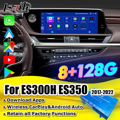 Lsailt Android Interfaz CarPlay para Lexus ES GS NX LX RX LS IS 2013-2021 Con YouTube, NetFlix, pantalla de reposo de la cabeza