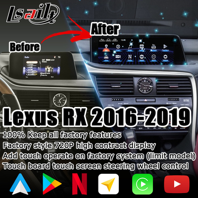 Android 8+128GB Lsailt Lexus Android carplay Android auto Pantalla para RX350 RX450h RX300 Procesador de 2.0Ghz