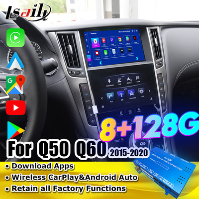 Modulo de infoentretenimiento Android para Infiniti Q50 Q60 2014-2020 Interfaz CarPlay, caja de navegación Android