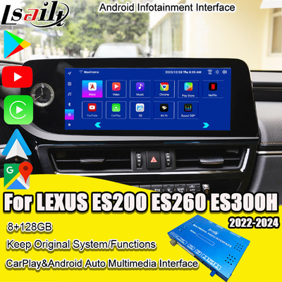 Modulo de infoentretenimiento Android de 8+128GB para Lexus ES 2022-2024 RX NX LX GX LS... con YouTube, NetFlix, Google Play, Waze